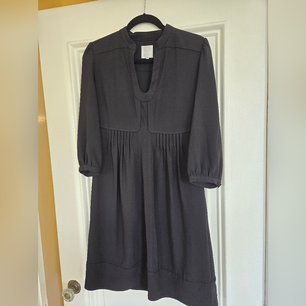 Retro style black mini dress